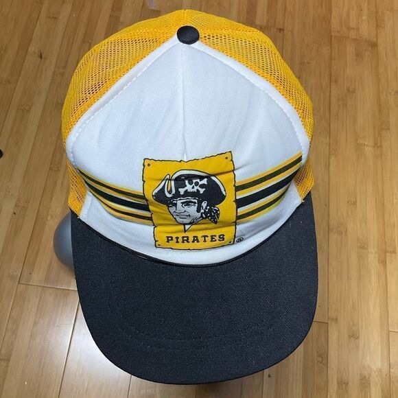 VTG 80s Pittsburgh pirates 🏴‍☠️ SnapBack hat - Picture 3 of 8